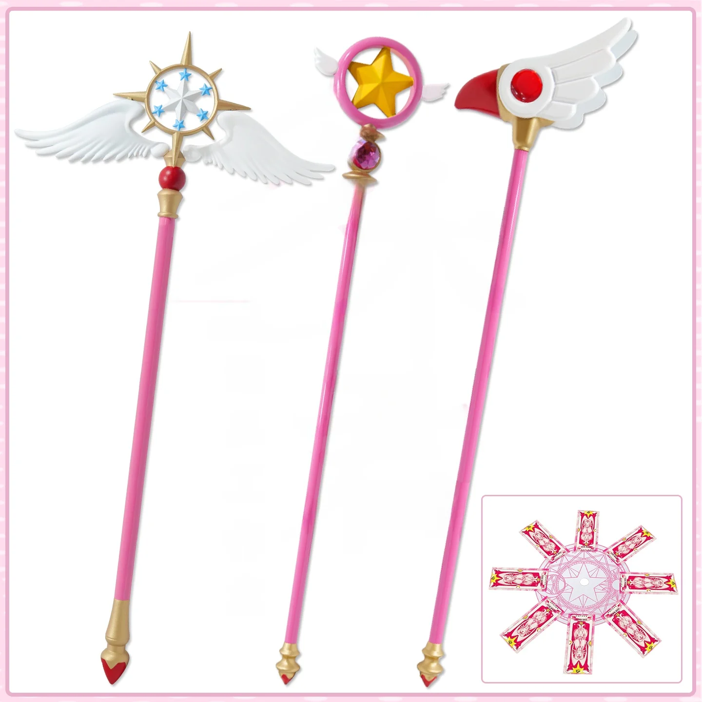 

Magic Wand Cosplay Prop Cardcaptor Sakura Transformable Little Sakura Star Wand Dream Accessory Anime Costume Equipment