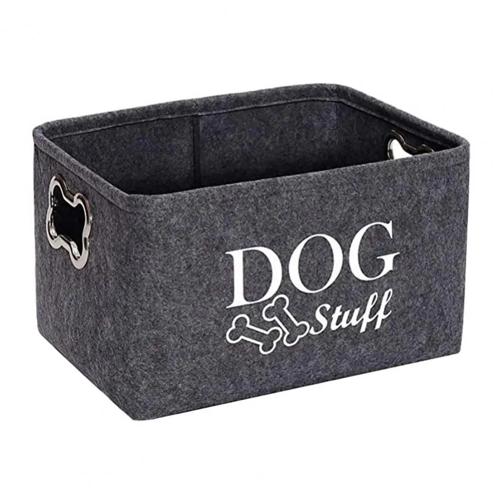 

Stain-resistant Pet Toy Organizer Pet Toy Storage Basket Pet Toy Dog Storage Box with Handle Organizer for Clothing Blankets