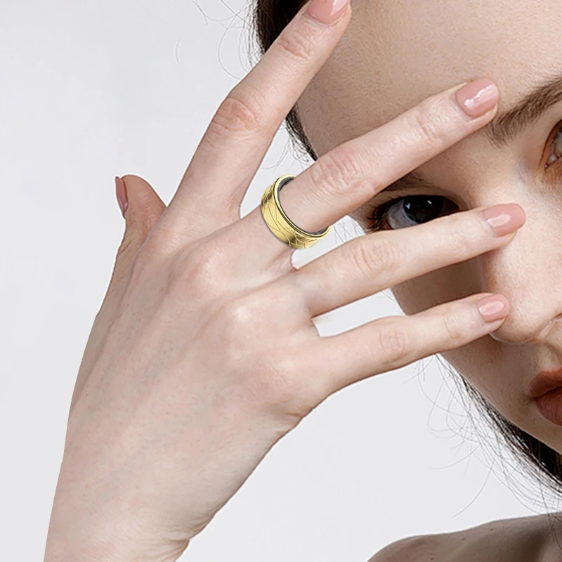 Smart Ring - 5ATM Waterproof,24-hour Sleep/Heart Rate/Blood Oxygen/Sport Monitor,Tiktok/Videos Page Turner,Photo Control Rings