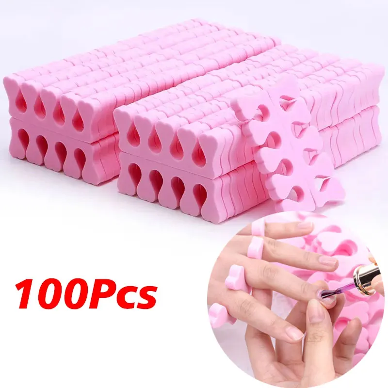 

Nail Art Fingers Toe Separators Heart Sponge Soft UV Gel Polish Beauty Nail Tools Professionals Manicure Pedicure Pack Nail Kits