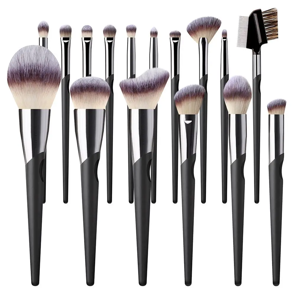 16 Pcs Makeup Brushes Set Foundation Eyeshadow Blush Highlighter Soft Fluffy Concealer Kabuki Blending Brush Female Beauty Tool