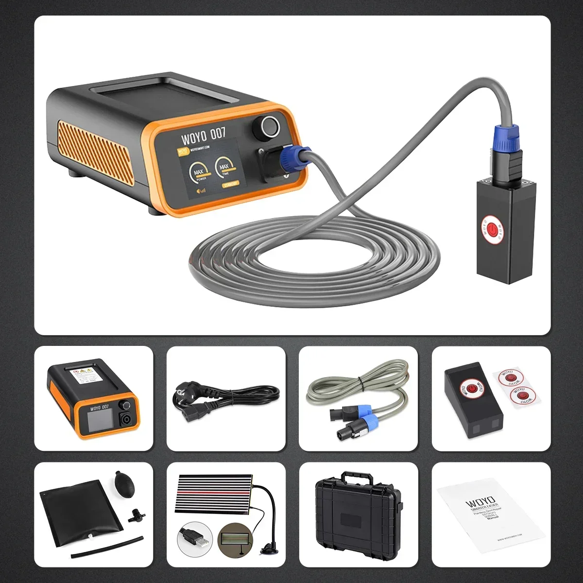 

WOYO PDR007 Professional Paintless Dent Repair Tool Auto Body Car Scratch Repair Puller with HOTBOX Induction Heater for Sheet M