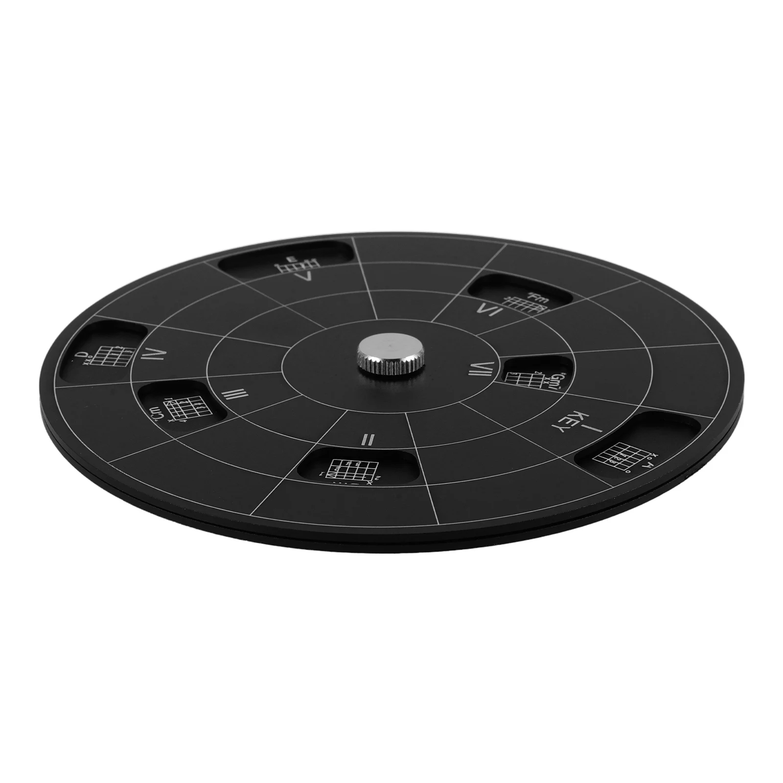 

Chord Plate Music Circle Wheel Tool Aluminum Alloy Wheel for Guitar Music Theory Disc Circle Scale Practice Accessories