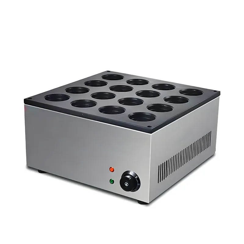 Hot Selling 16Pcs Nonstick Electric Waffle Snack Baker New Red Bean Cake Maker Bread Cake Machine for Bakery Dessert Shop