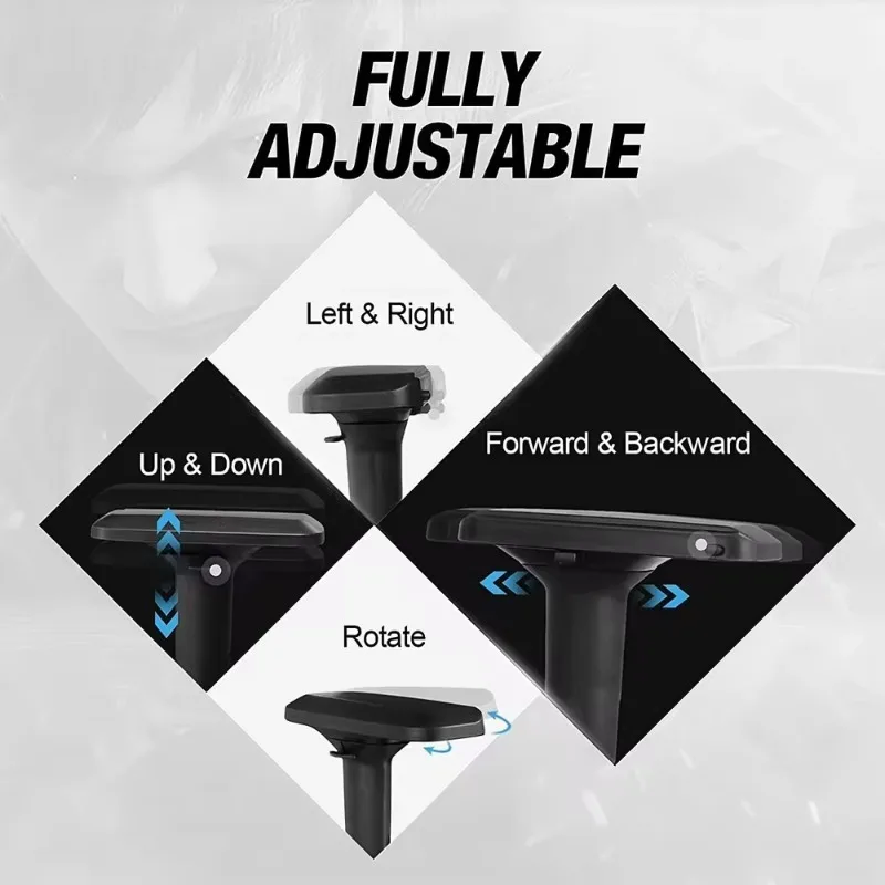 Gaming Chairs Computer Gamer Chair Footrest Lumbar Support PC Ergonomics Office Video Game Chairs Height Adjustable Adults - view 5