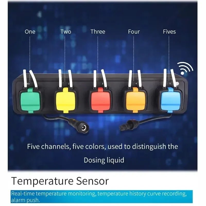 hot r X5S WiFi Program Aquarium Fish Tank Dosing Pump Programmable Saltwater Ocean Coral Reef Peristaltic Pump