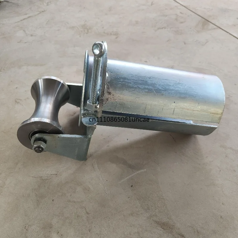 For Nylon Steel Cable Protection Pulley Thickened Extended 100mm 120mm Pipe Mouth Cable Laying Construction Trolley