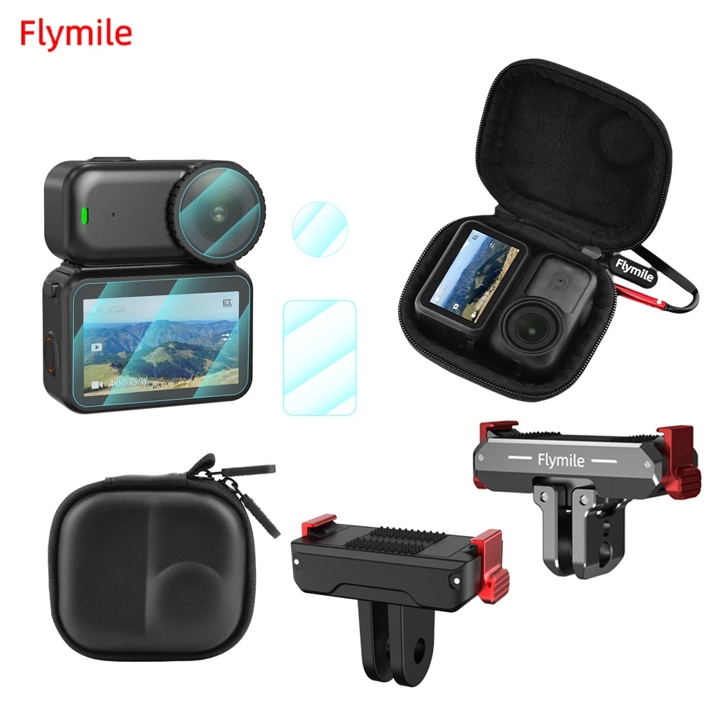 Flymile Storage Bag for DJI OSMO NANO Camera Accessories Magnetic Quick-release Adapter Glass Fim for OSMO Nano Accessory