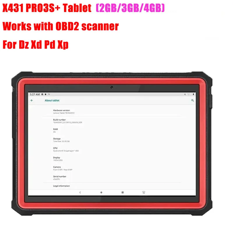 

In Stock La-unch PAD X431 Pro3S+ Tablet OBD2 Scanner 3GB /4GB RAM+64GB Auto Car Diagnostic Scan Tool Works With Dz Xd Pd Xp