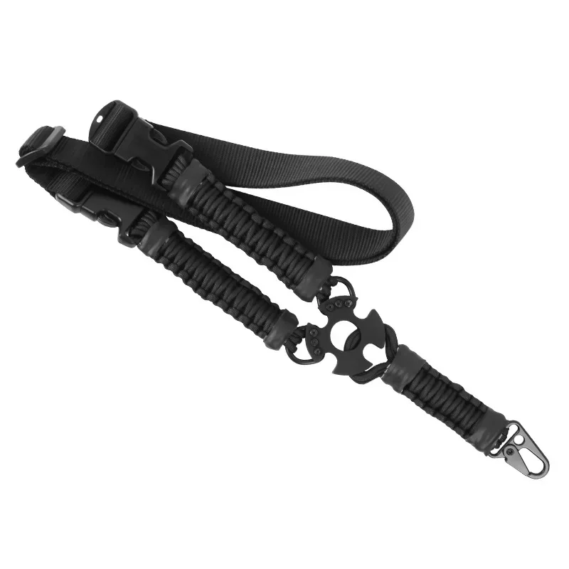 1pc Tactical Single Point Rifle Gun Sling Nylon Webbing Multifunctional Sport Strap Hunting Quickly Adjust Length Shoulder Strap