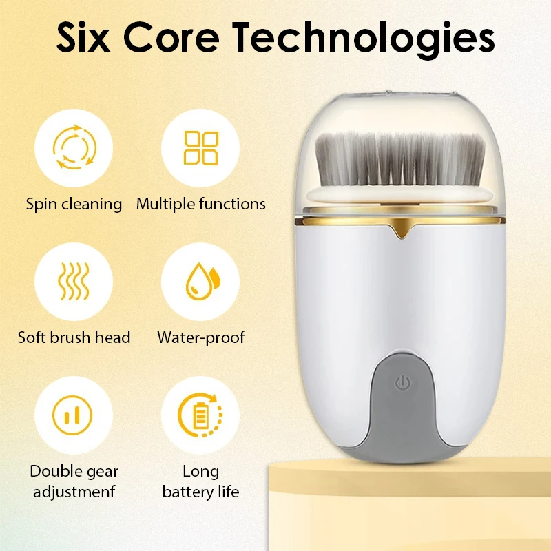 3 in 1 Electric Facial Cleansing Brush Face Massager Cleansing Device for Deep Cleaning Removal Blackhead Pore Waterproof