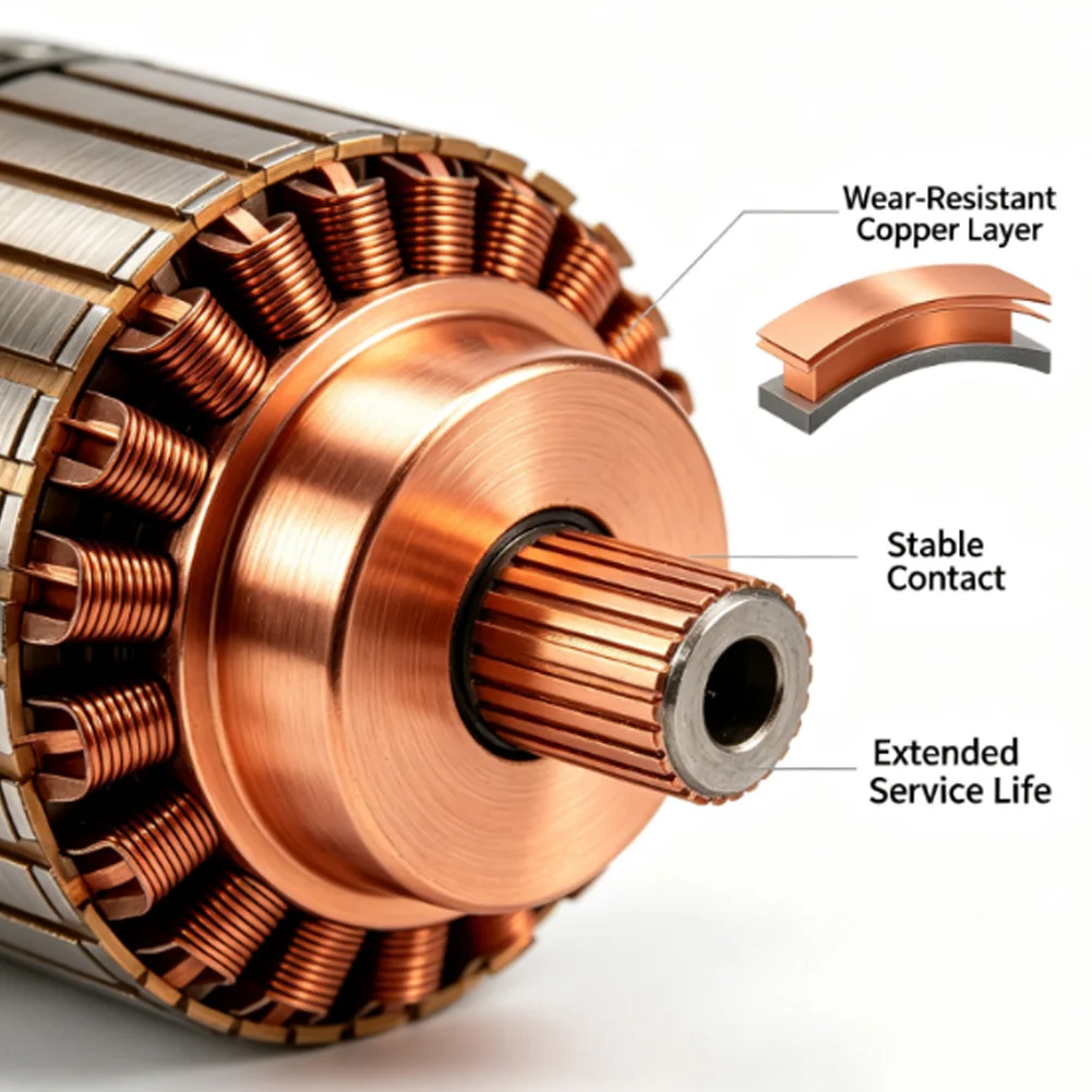 Replacement Electric Motor Commutator for Angle Grinder Units Measuring 40mm x 17mm x 26mm and Equipped with 20 Teeth