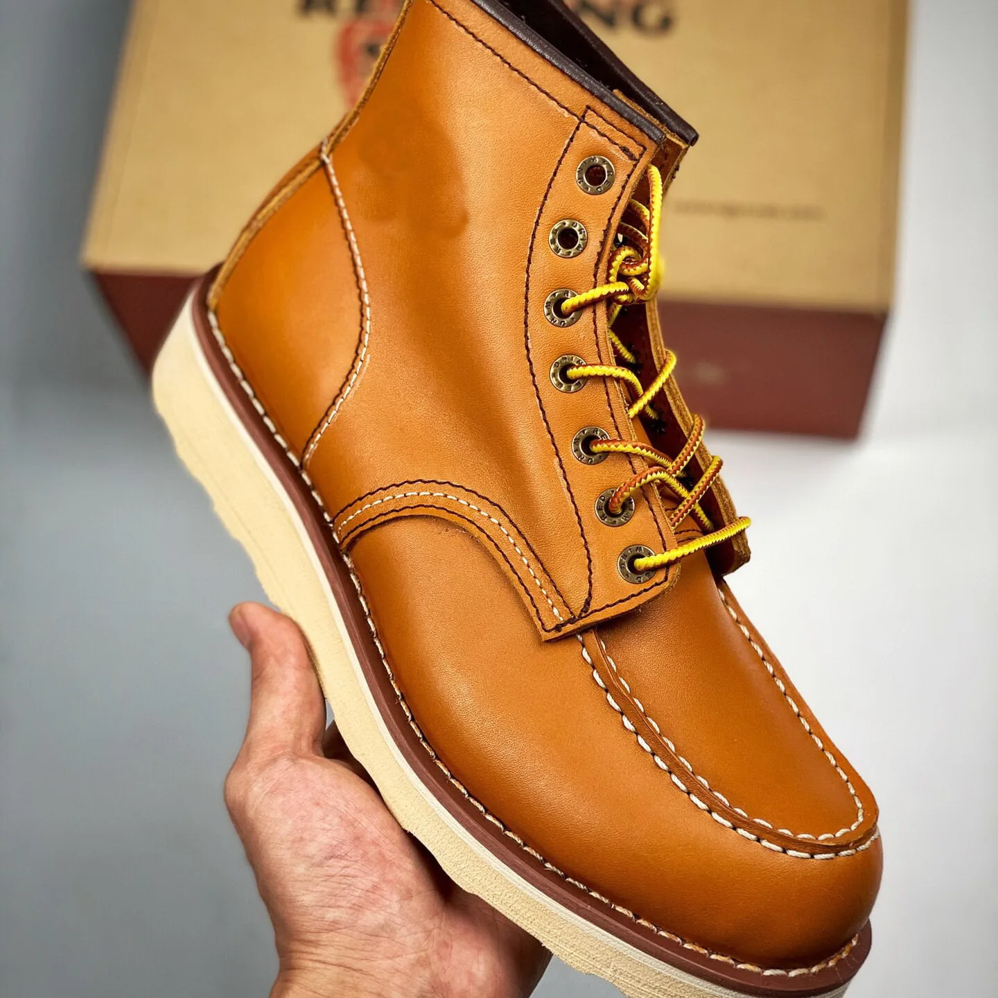 

New Retro Men's Boots High Top Work oes Leather Motorcycle Boots Classic Ameika Jie Men's Footwear Briti Sle