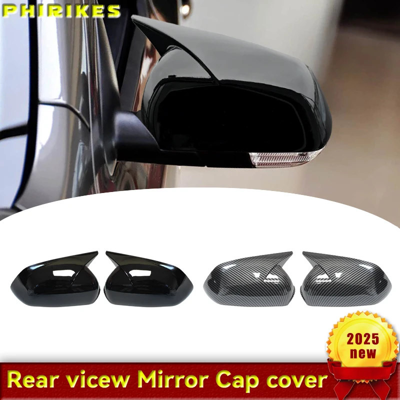 

For Skoda Octavia MK2 A5 2004-2008 Glossy Black Side Mirror Cover Cap