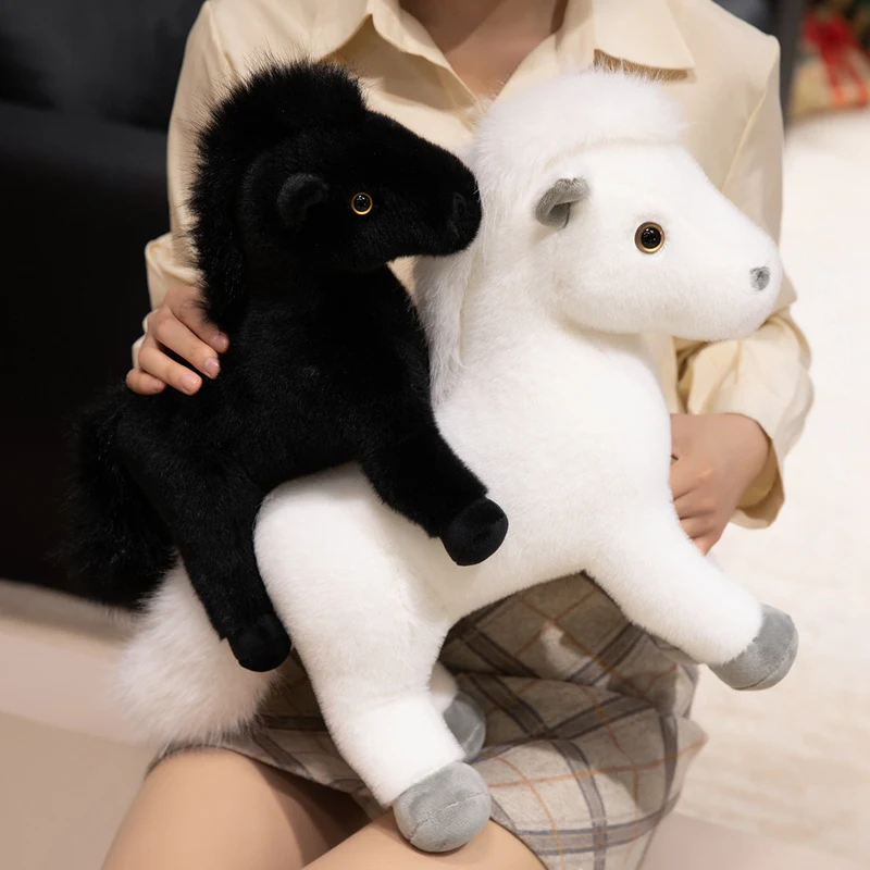 22/30/40 centimetri Del Fumetto Del Cavallo Della Peluche Carino Pony Farcito Giocattolo Cavallo Sveglio Soffici Bambola Morbida Kawaii Room Decor Per Bambini regalo di compleanno di Natale