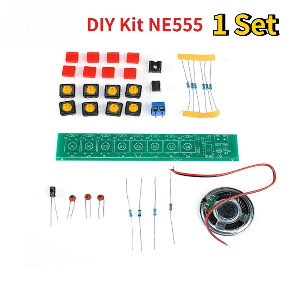 1SET NE555 DIY Elektronische Orgel Modul Acht Note Elektrische Klavier Elektronik Löten Praxis Diy Kit