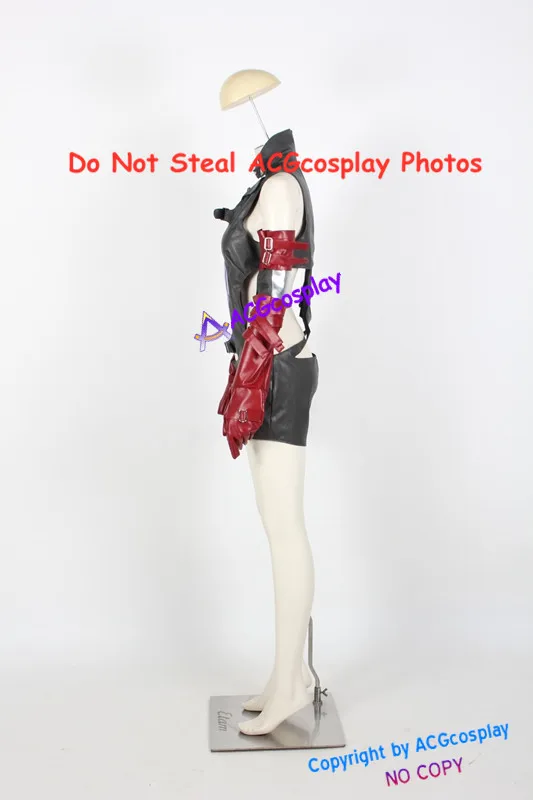 Morte por graus cosplay nina williams cosplay traje acgcosplay falso couro feito