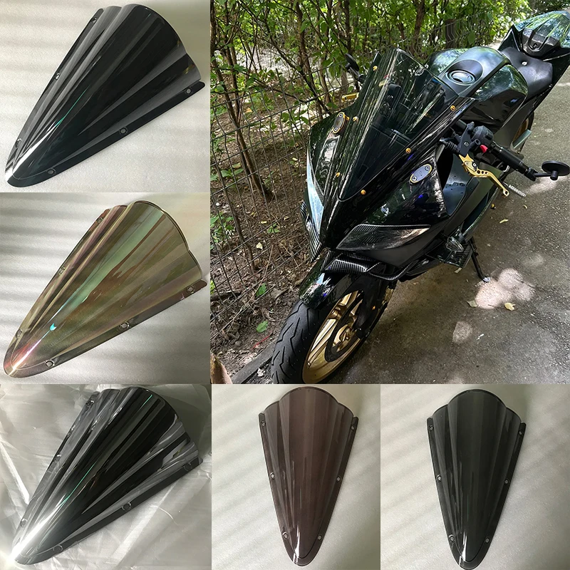 Motorcycle YZF R125 Double Bubble Windshield For 2008 -2014 2015 2016 2017 2018 Yamaha YZF-R125 Front Wind Deflector Windscreen