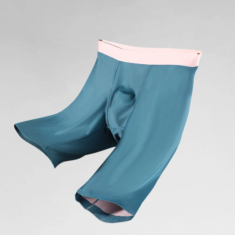 ملابس داخلية رياضية للرجال لتطويل الساق وكسب الوزن، شورتات بوكسر مضادة للبكتيريا، شورت رجالي مضاد للغضب بأربعة زوايا