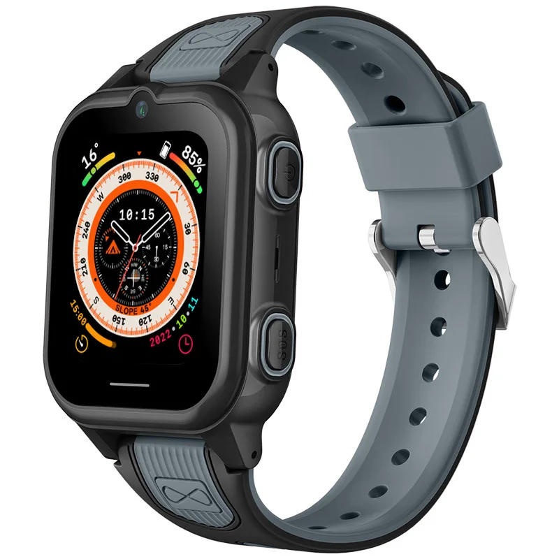 D50 jam tangan pintar anak, jam tangan pintar lintas batas 4G dengan game GPS + WIFI + pemosisian LBS tahan air mini