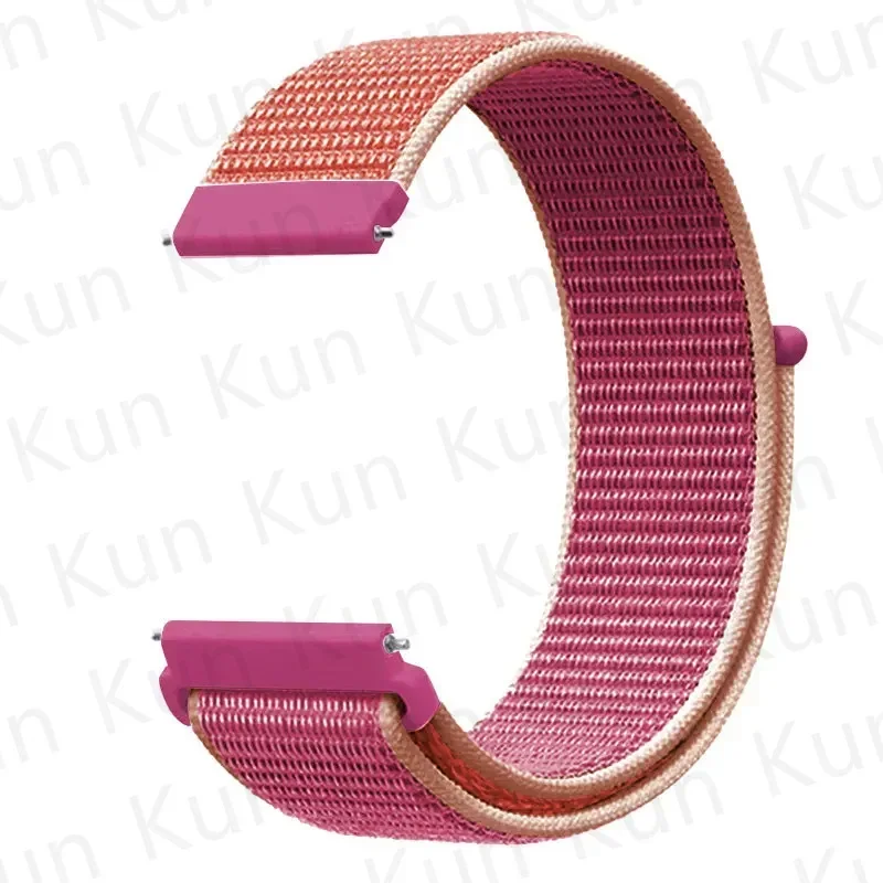 20Mm 22Mm Band Voor Samsung Galaxy Horloge 6/5/4/5pro/4/6 Classic/Active 2 Nylon Lus Sport Armband Huawei Horloge Gt 4-2-2-3 Band