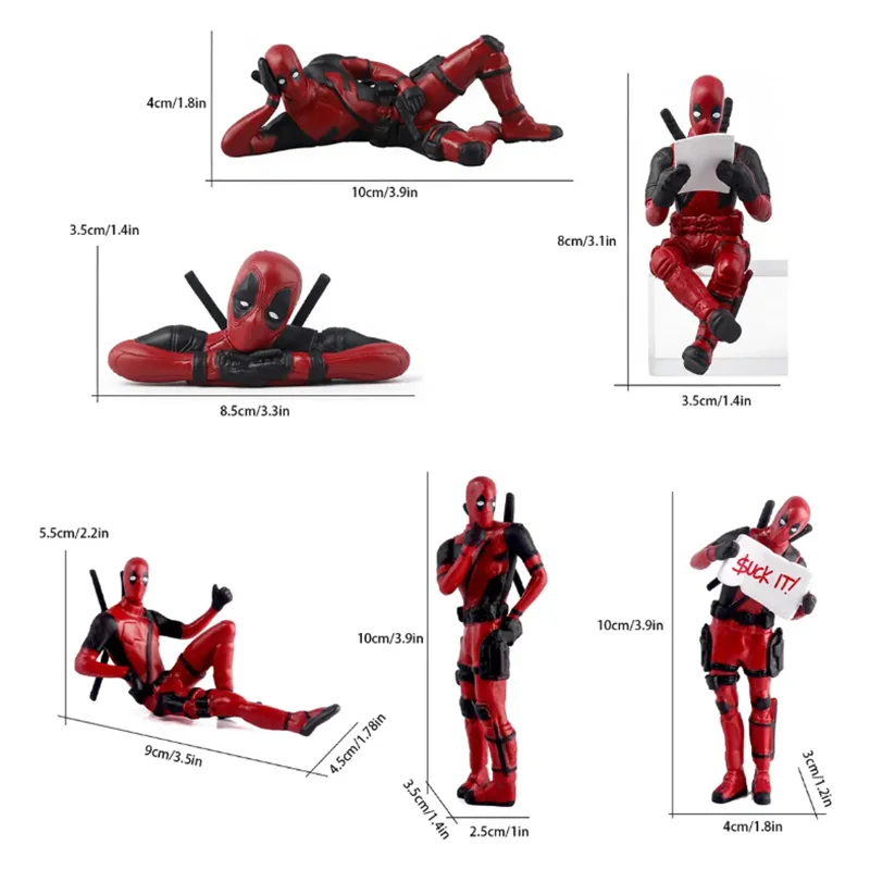 6 Stück Anime Deadpool Actionfiguren X-Men Auto Büro Zuhause Mini Handheld-Anhänger Lustige Niedliche Kindergeburtstags-Geschenke – Detail 10