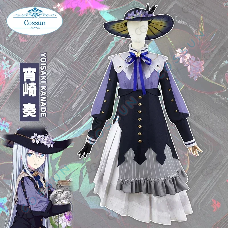 Game PJSK Yoisaki Kanade Lolita Dress Cosplay Costume Halloween Outfits Women Dress Project Sekai Anime Suit