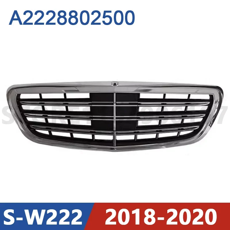 for 2018-2020 W222 Mercedes Benz S320 S400 S450 S550 S560 Front Bumper Radiator Grill Mesh Middle Net A2228802500 2228802500