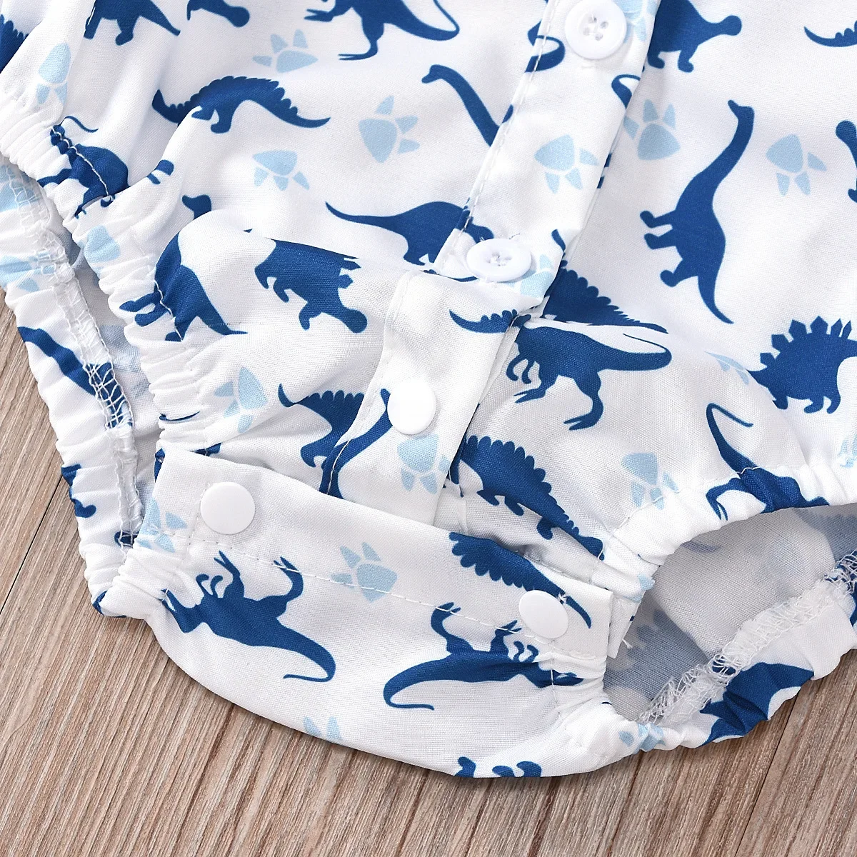 Baby Boy Clothes  Shark Outfit for  Summer Short Sleeve Romper with Suspender Shorts s First Birthday Photograph