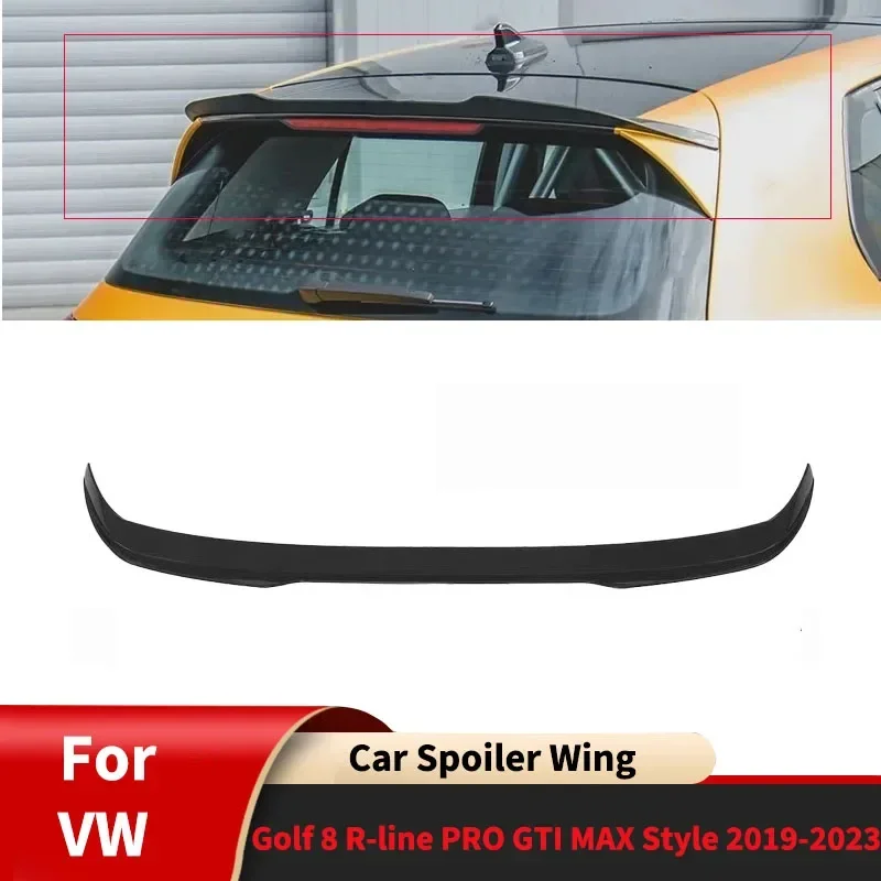 For VW Golf 8 R-line PRO GTI MAXTON Style 2019-2023 Car Spoiler Wing Body Kit Rear Roof Rear Trunk Tail Fin Accessories Tuning