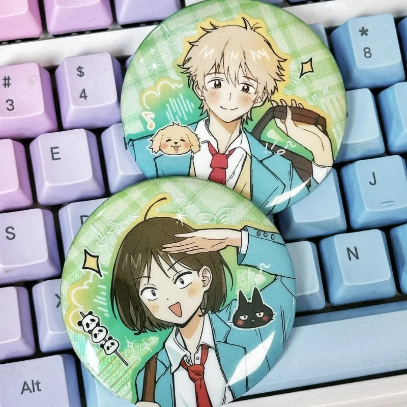 Skip and Loafer anime merchandise fan Tomoyo Kurosawa&Maaya Uchida badge collection gift