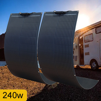 240w 120w 200w 100w flexible solar panel 12v battery charger kit upgrade photovoltaic panel for home camper car boat balcony RV