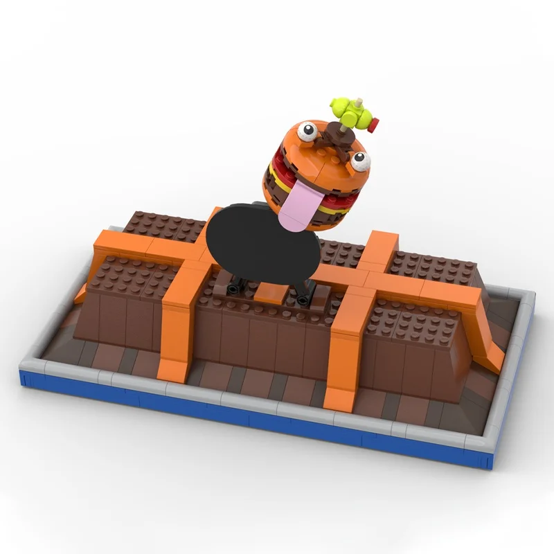1443 Uds. MOC Durr hamburguesa Fortnites modelo bloques de construcción arquitectura DIY regalos creativos de Navidad idea juguetes educación ladrillo niños