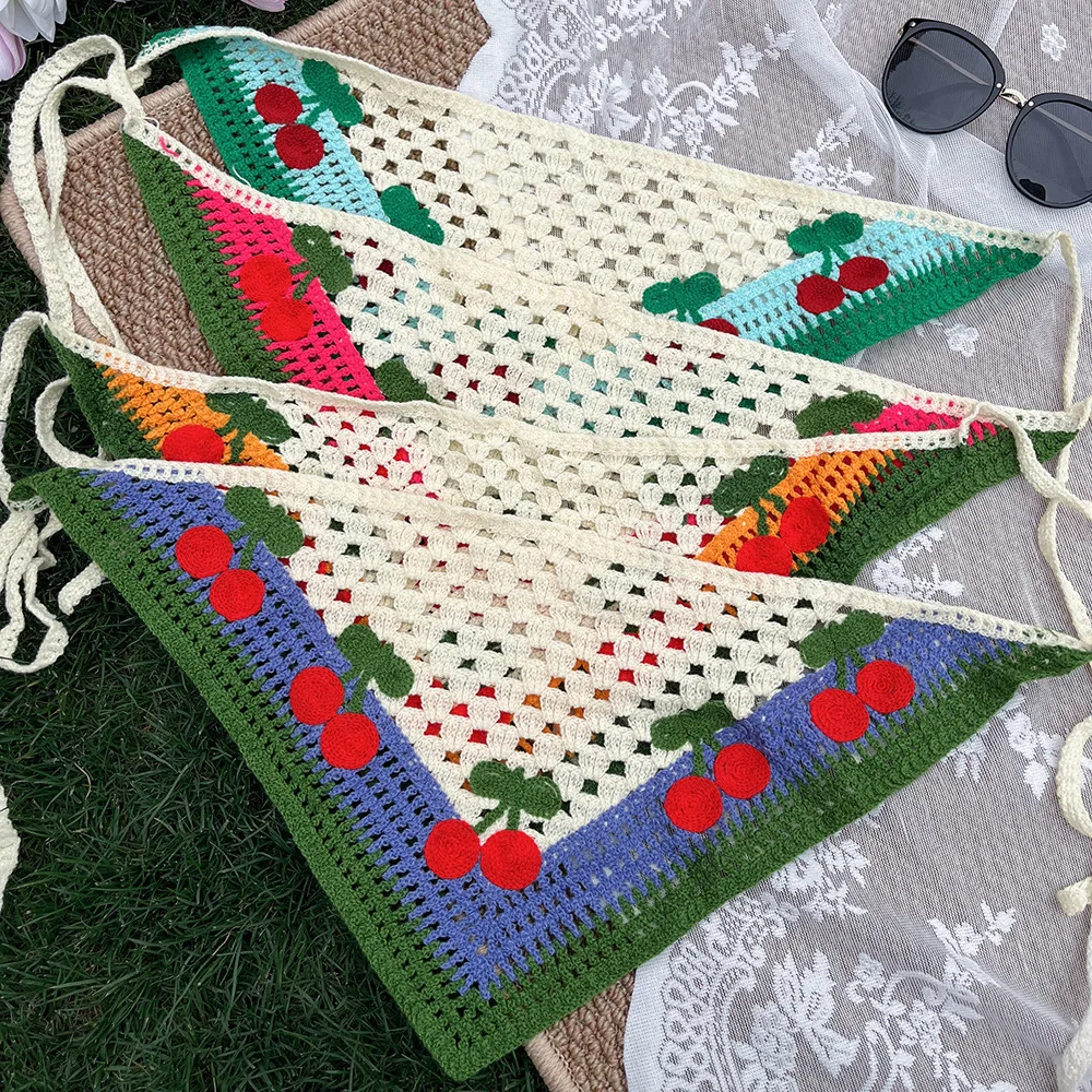 Women Boho Crochet Head Scarf  - Travel Accessories For Elderly ulasan dan harga