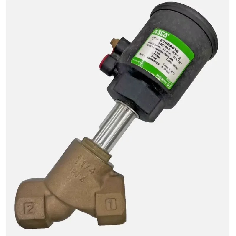 ASCO E290A068 SERIAL NO: S026823 Stainless Steel Pneumatic Angle Seat Valve Hyduralic