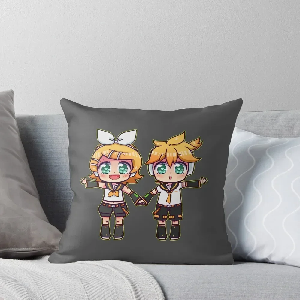 

Twins Rin and Len Throw Pillow autumn decoration pillow cover luxury pillows decor home Custom Cushion pillow