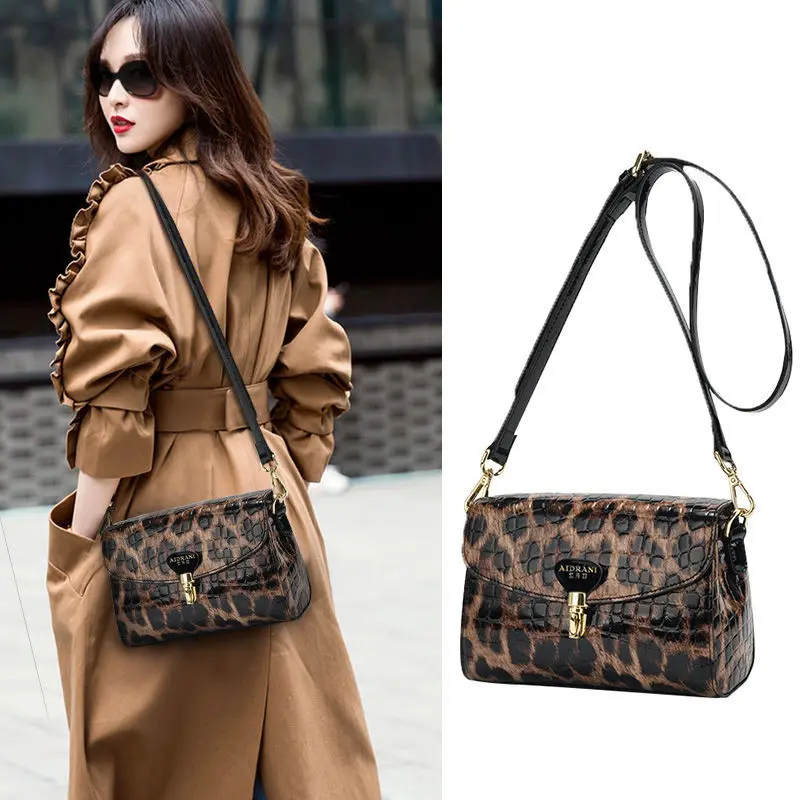 2026-new-faionable-real-leather-women's-bag-leopard-print-single-oulder-slant-cross-bag-sli-women's-bag-casual-simple