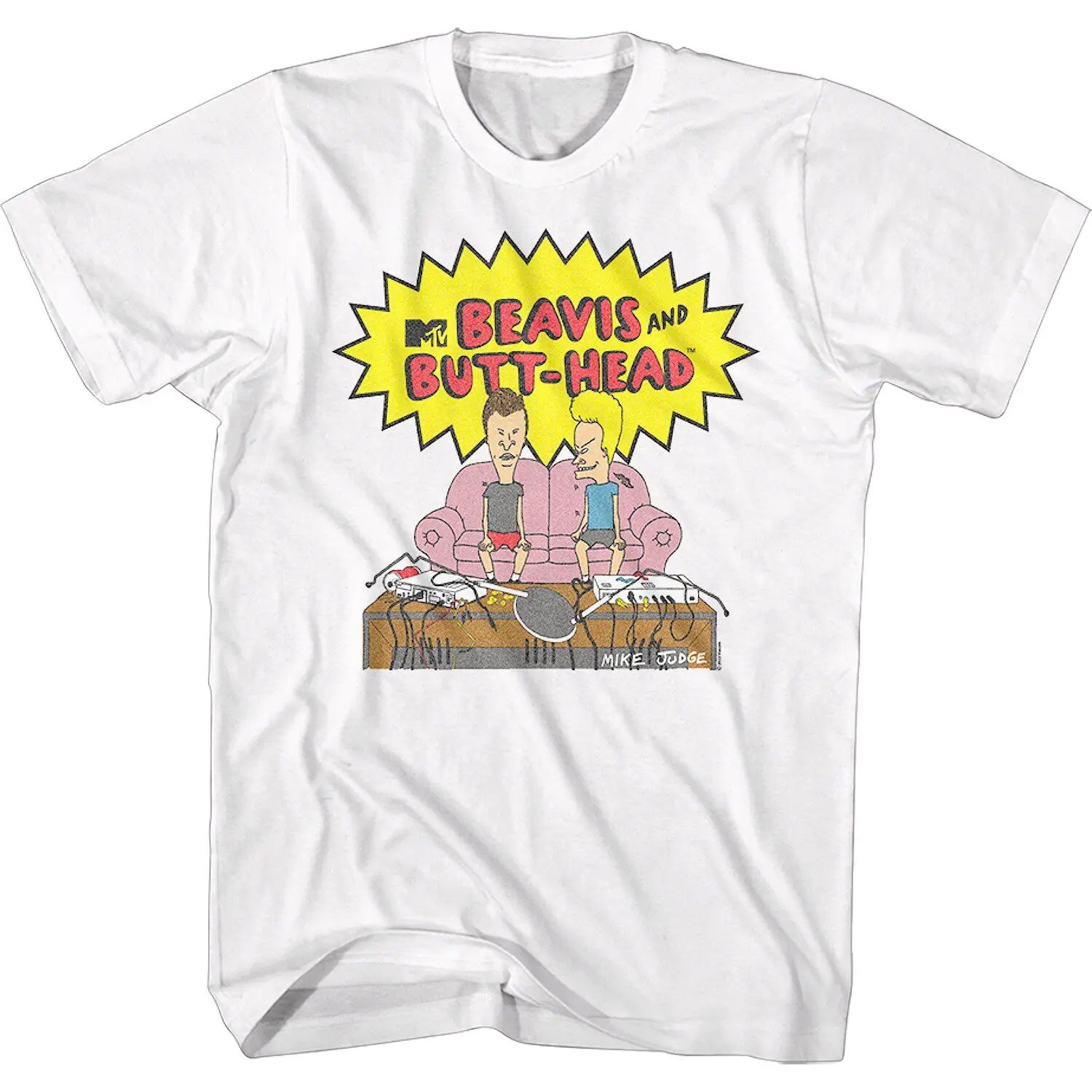 1993 Animiertes Beavis and Butt-head T-Shirt Baumwolle Grafik-Shirt Herren Damen Sommer Streetwear Top – Detail 5