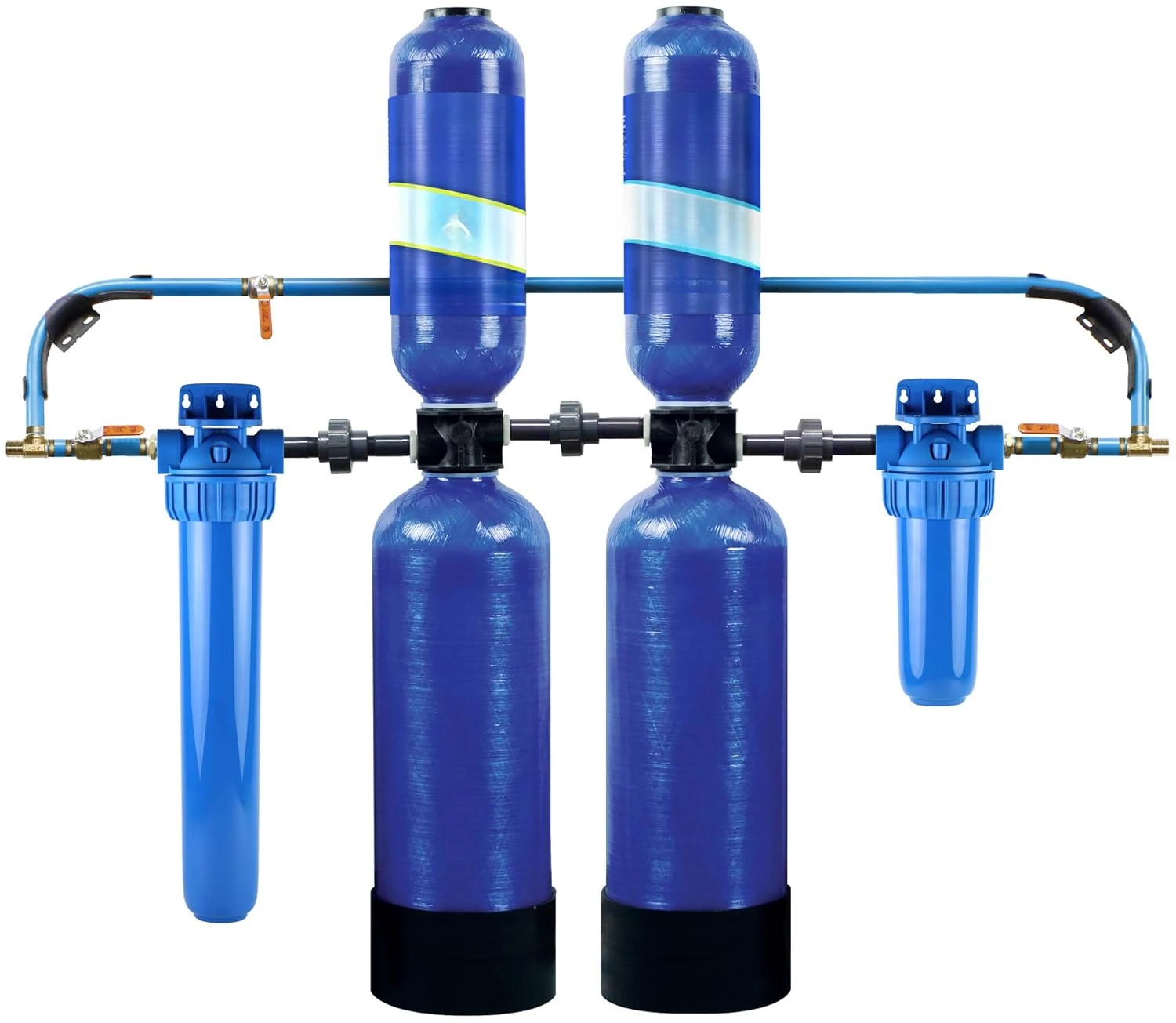 

Whole House Water Filter System - Salt-Free Descaler, Carbon & KDF Home Water Filtration - Filters Sediment & 97% Of Chlorine