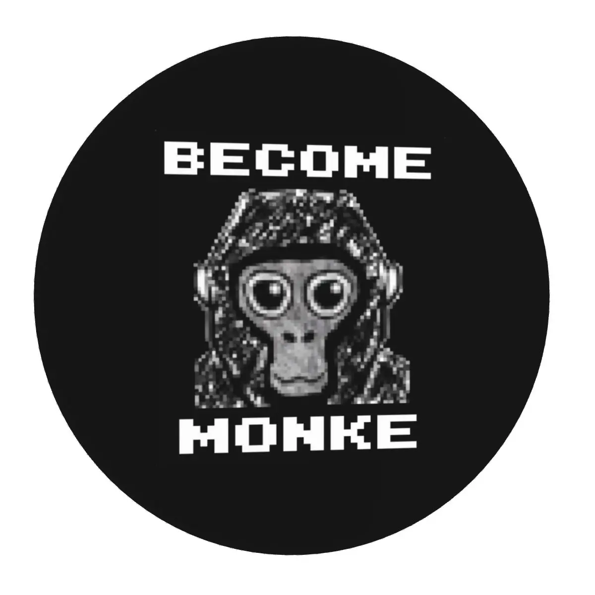 

Коврик для мыши Gorilla Tag Become Monke - Gtag Monkey Round, коврик для мыши и клавиатуры, игровой коврик для ПК, настольный коврик, офисные аксессуары, коврик для стола