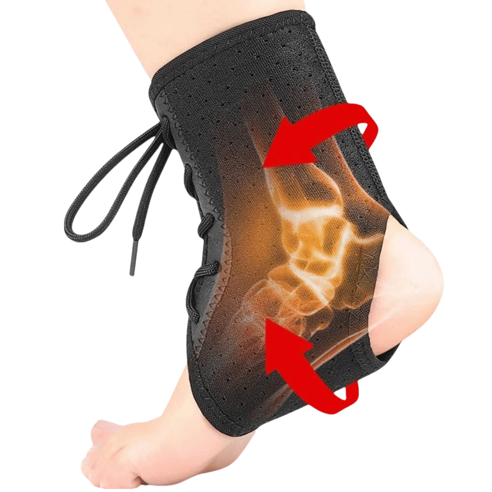 Durable Adjustable Lace Up Ankle Brace Breathable Fixed Ankle Strap Compression Ankle Protector Sport Fitness
