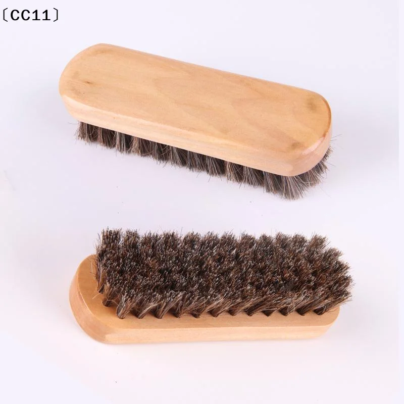 1/3Pcs Horse Hair Wood Brush Handle Dashboard Details Polishing And Cleaning Brush Leather Shoe Care Cleaning Shoe Brush〔CC11〕