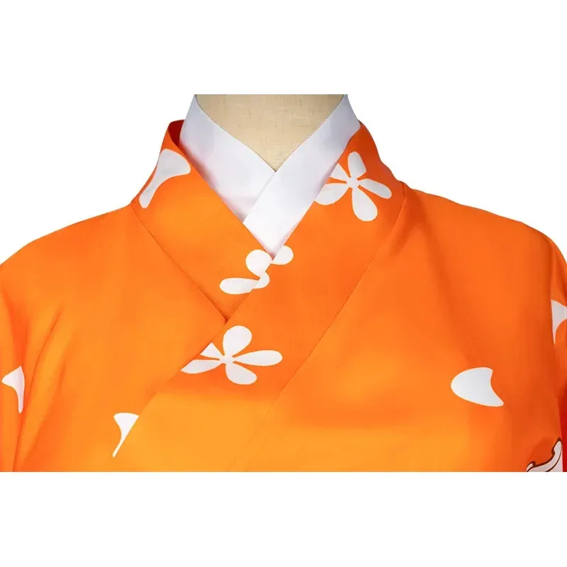 أزياء LQAnime Super Danganronpa 2 Saionji Hiyoko كيمونو التأثيرية فستان فيستدو ملابس أزياء الهالوين بدلة شعر مستعار شخصية أنيمي