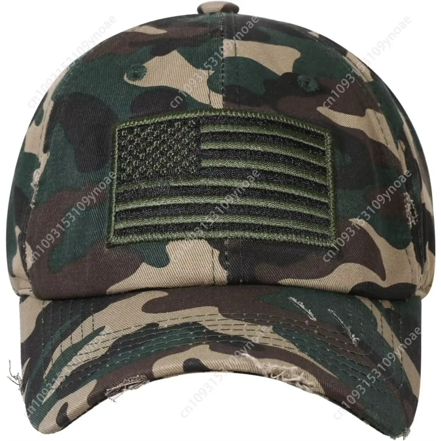 Gorra de béisbol con bandera americana de IIN, operador táctico del ejército de EE. UU., sombrero militar liso para hombre y mujer, gorras bordadas ajustables