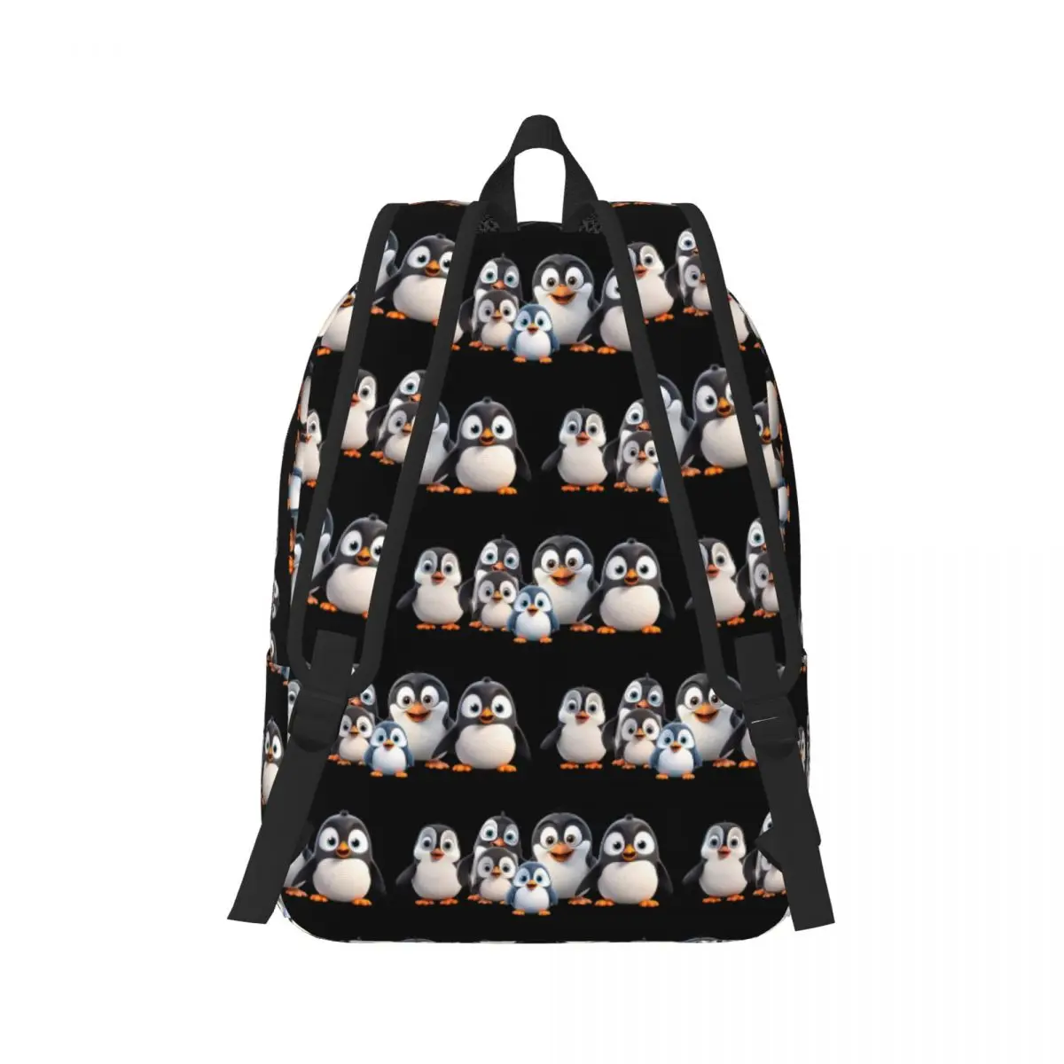 Macaroni Penguin Brothers Backpack Daypack Large Capacity Boys Girls BookBag School Bag Shoulder Bags for Men Women