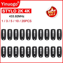 STYLO STYLO2K STYLO4K Control remoto para puerta de garaje 433MHz Código variable STYLO 2K 4K Abridor de puerta de garaje