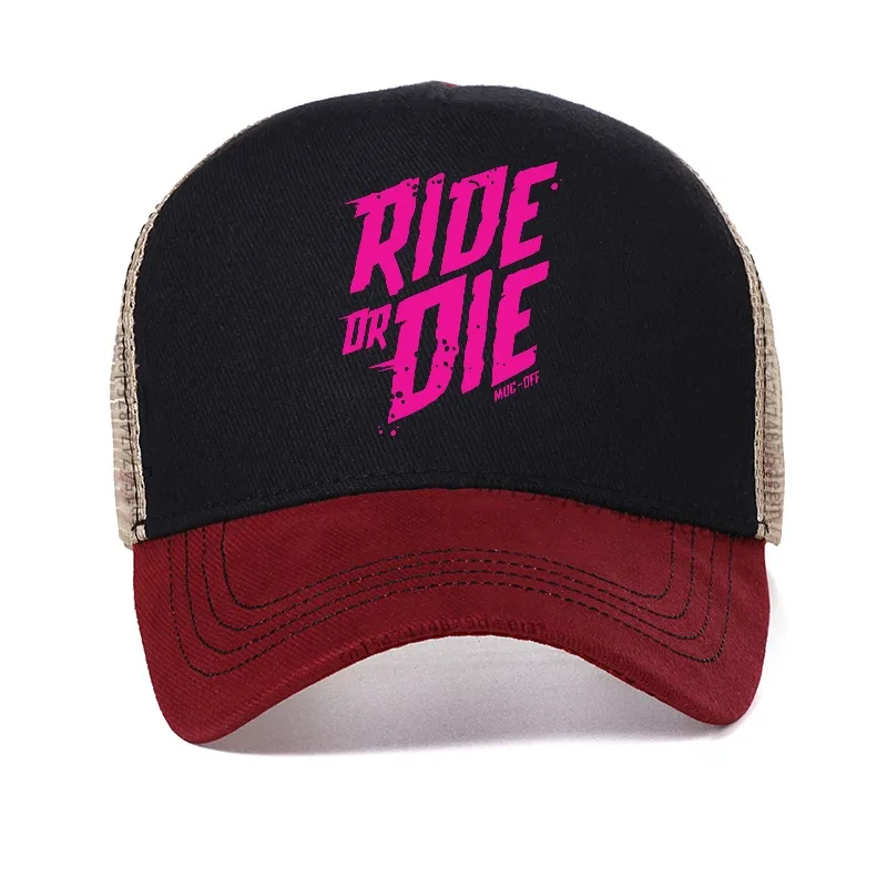 Muc-off Ride or Die Graphic hat Men Mtb Bmx Cycling Fan Baseball Cap Summer Mesh Breathable Snapback hat
