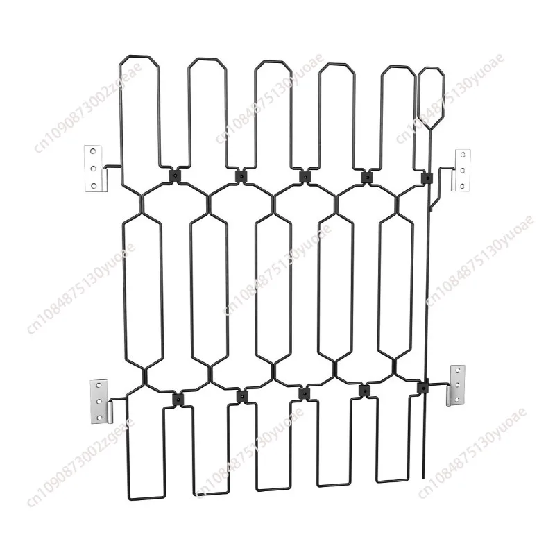 Pet Fence Isolation Door, Foldable Pet Fence Stainless Steel Fence for Security Stable and Durable Stainless Steel Pet Enclosure