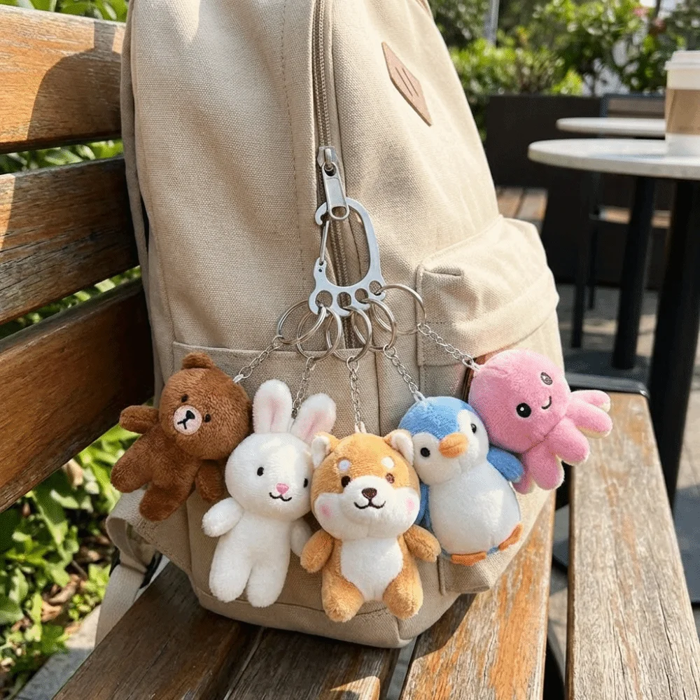 Silver Color Key Ring Multi-Ring Easy Removal Key Ring Accessory Foot sole shape design Key Ring With Buckle Car Keys