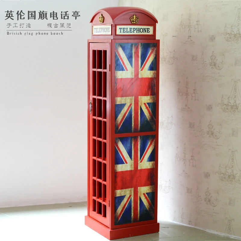 نموذج كشك الهاتف لخزانة النبيذ المنزلية الإبداعية الرجعية #1